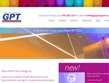 Tablet Screenshot of gptglasspaint.com